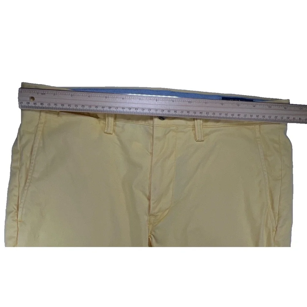 Polo Ralph Lauren Pants Chino Mens 32x32 Yellow Stretch Straight Fit